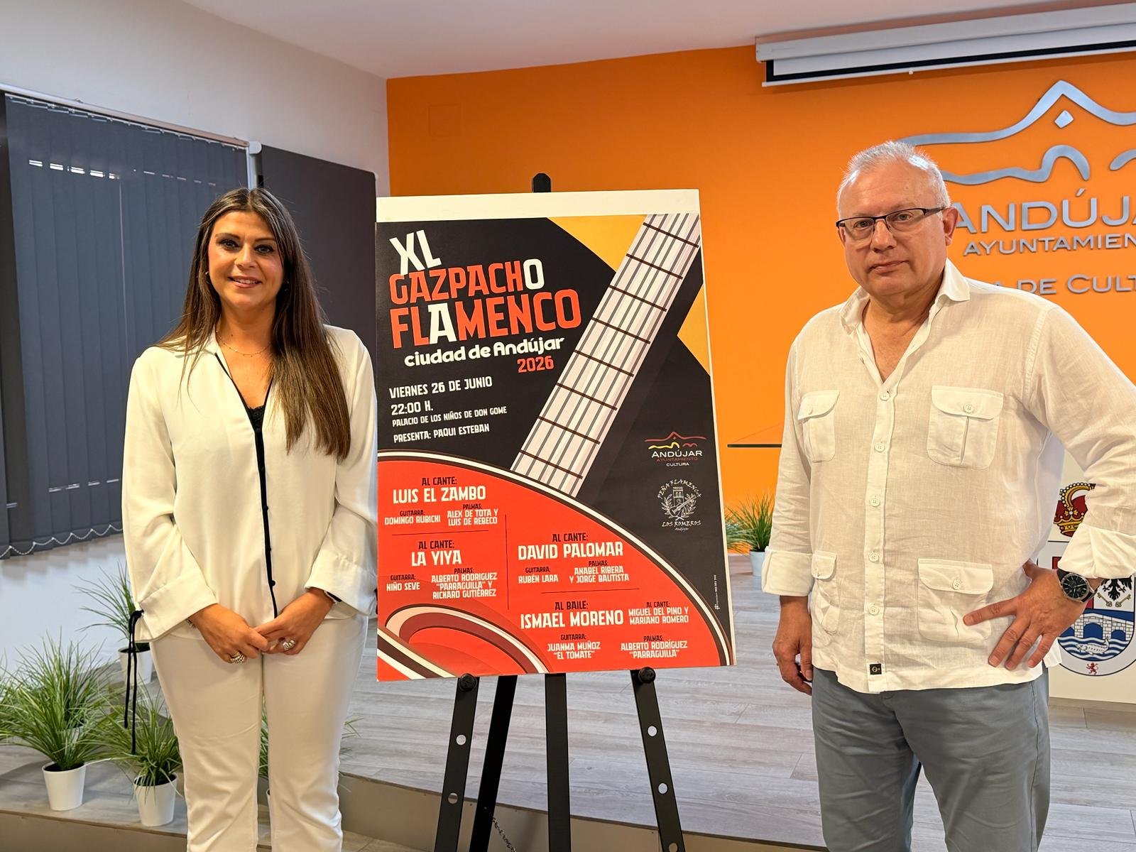 El Gazpacho Flamenco de Andújar celebra sus 40 años con un cartel histórico en el Palacio de los Niños de Don Gome