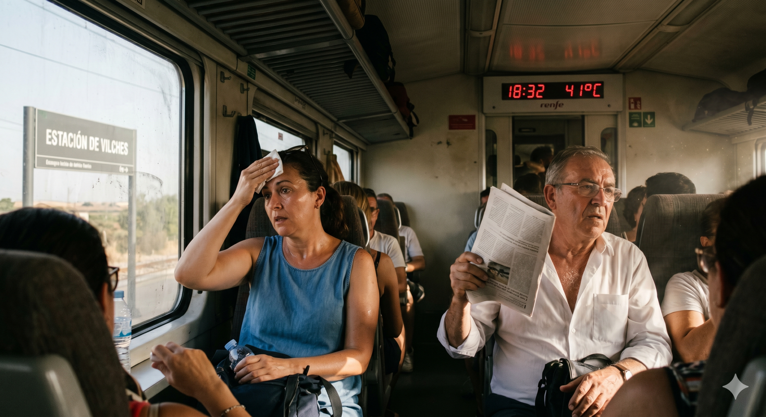 El PP estalla ante el «caos ferroviario» en Jaén: Viajeros atrapados a más de 40 grados en Vilches activa las alarmas para el verano