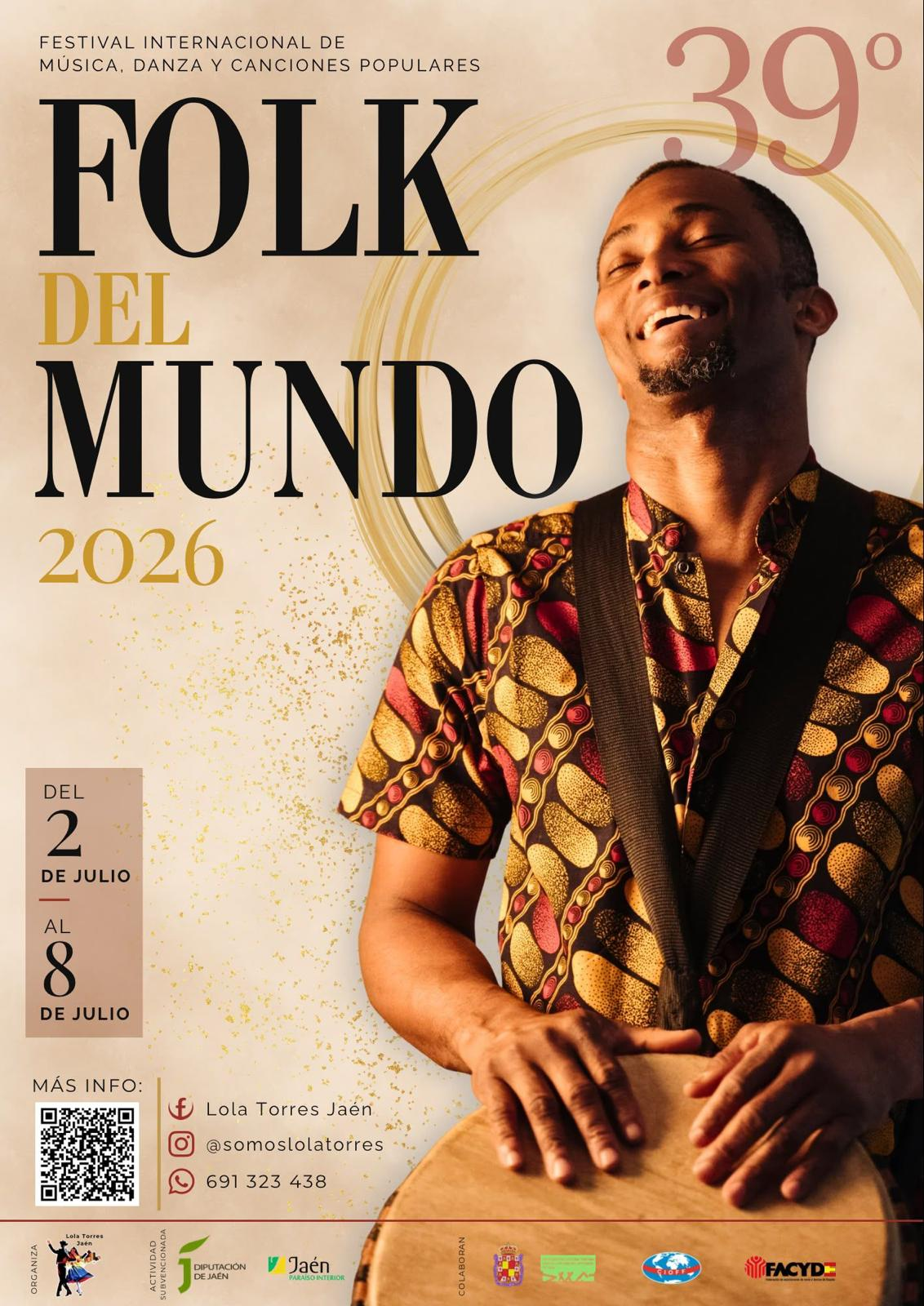 ¡Jaén se convierte en el epicentro de las raíces musicales! El 39º Festival Internacional Folk del Mundo ya tiene fecha